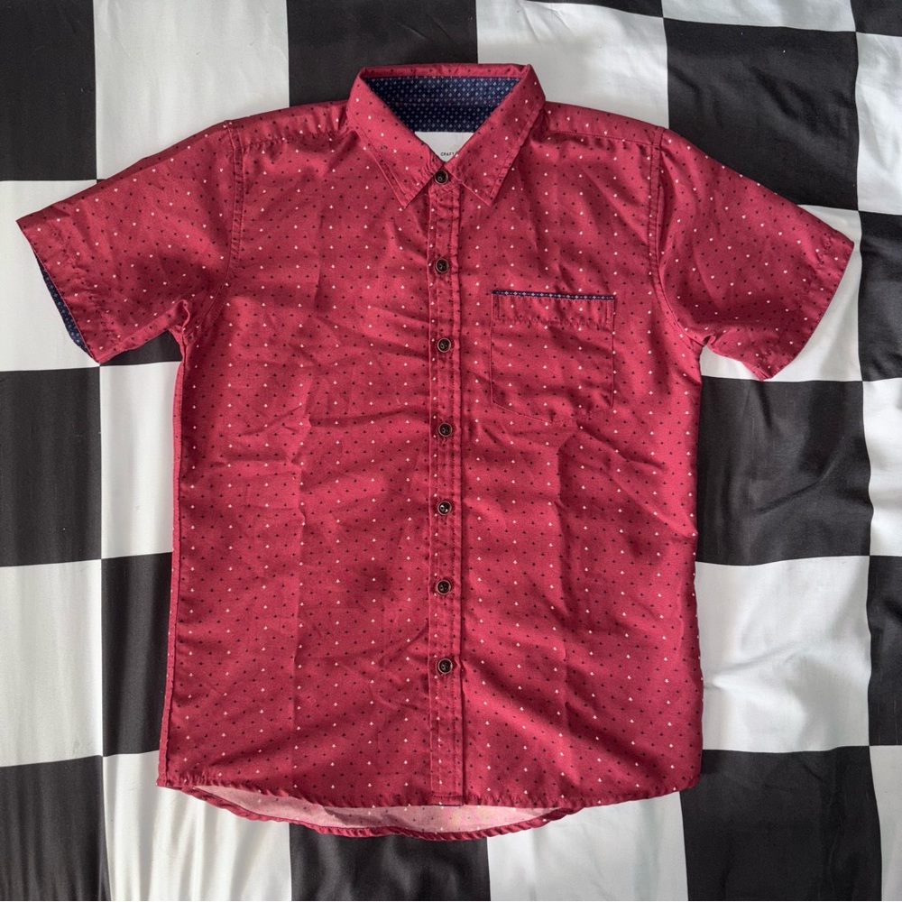 Kids Red Short Sleeve Shirt